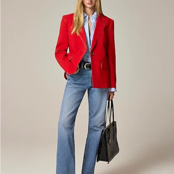 J. Crew Jackets & Blazers - Red Blazer with Blue Jeans